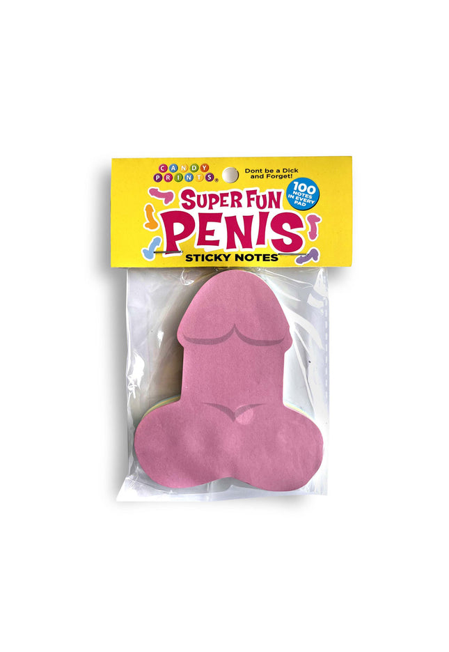 Super Fun Penis Sticky Notes - Multi Coloured Novelty Sticky Notes - 100 Pack