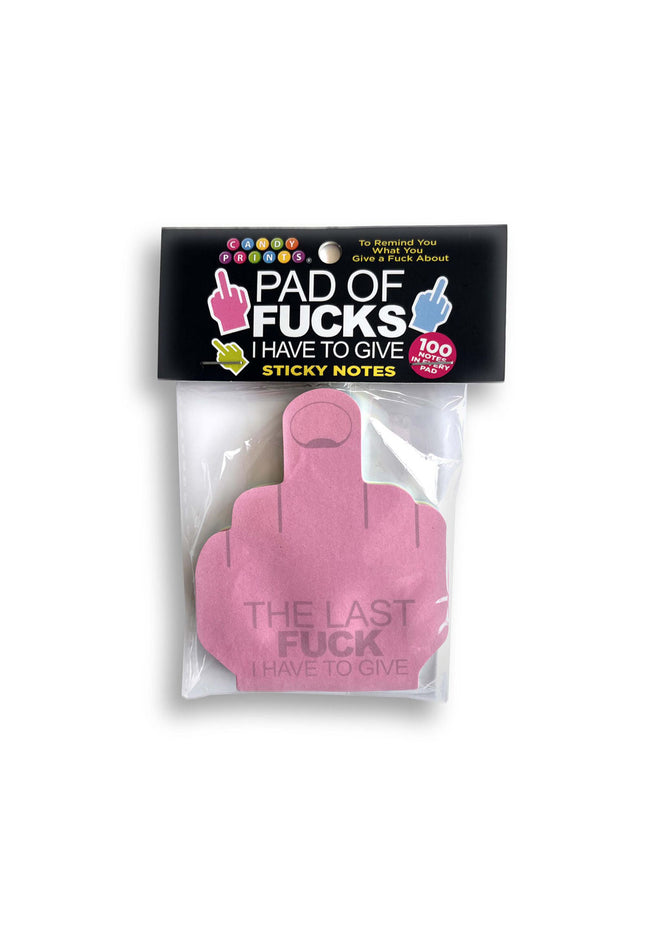 Last Fuck I Have To Give Sticky Notes - Multi Coloured Novelty Sticky Notes - 100 Pack