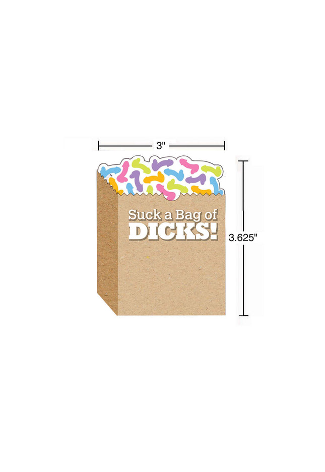 Suck A Bag Of Dicks! Sticky Notes - Novelty Sticky Notes - 100 Pack