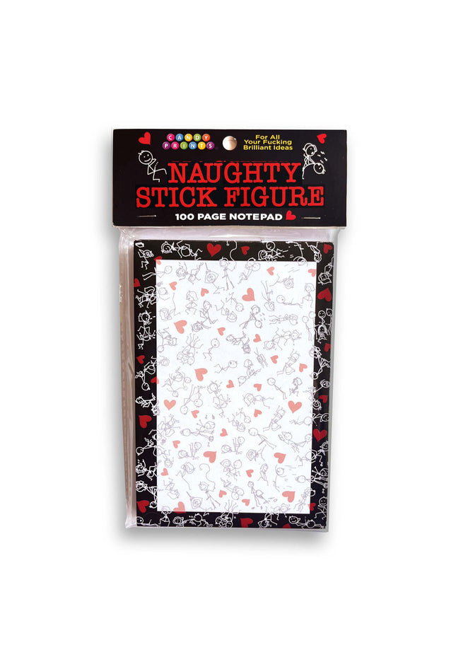 Naughty Stick Figure Notepad - Novelty Notepad - 100 Pages