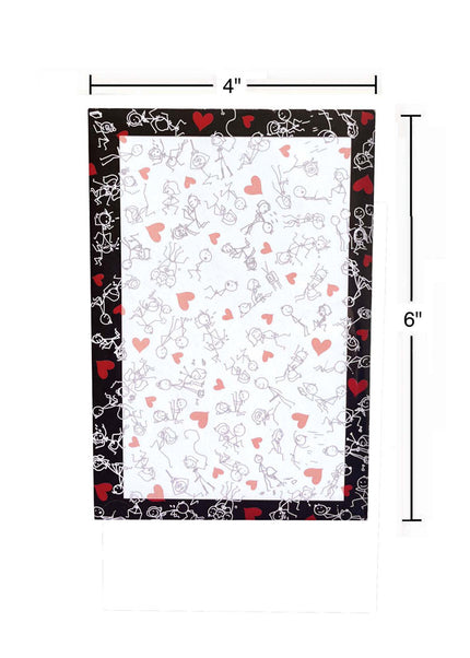 Naughty Stick Figure Notepad - Novelty Notepad - 100 Pages