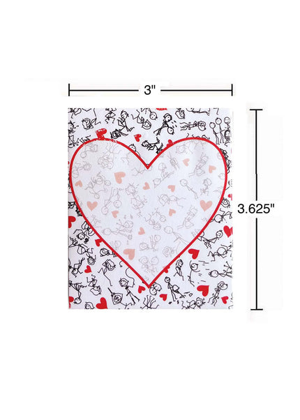 Naughty Stick Figure Sticky Notes - Novelty Sticky Notes - 100 Pack