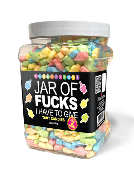 Jar Of Fucks I Have To Give - Fruit Flavoured Lollies - 850 gram Jar