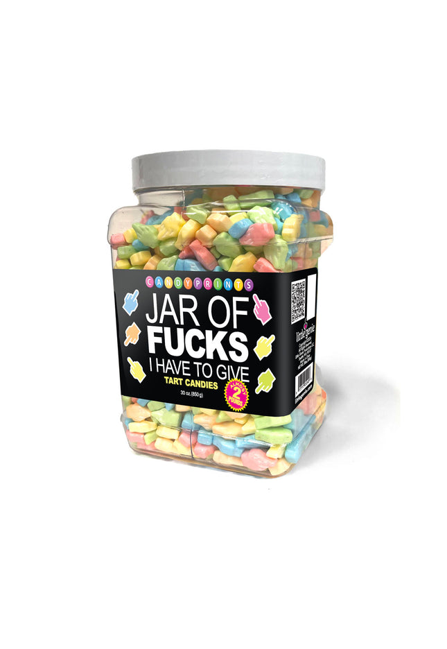 Jar Of Fucks I Have To Give - Fruit Flavoured Lollies - 850 gram Jar