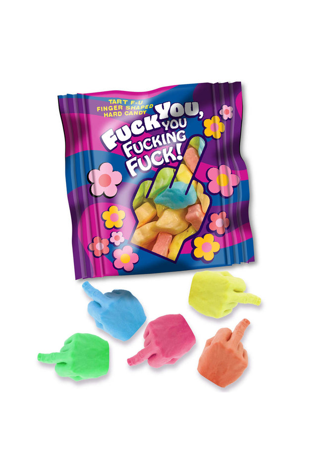  YOU F**KING F**K! - Bag of 25 - Middle Finger Lollies - Bulk Bag of 25 Party Packs