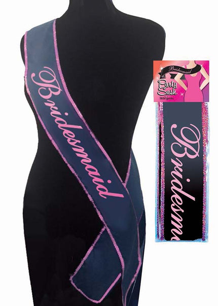 The Bride's Maid Sash - White Hens Party Sash