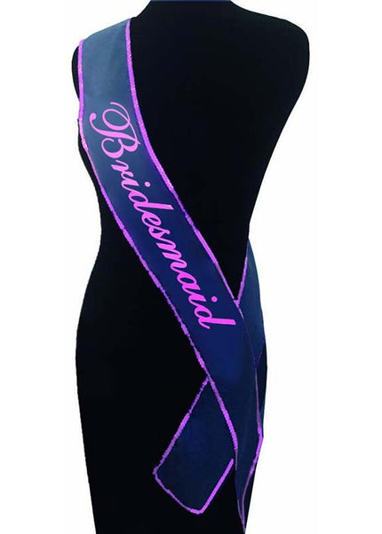 The Bride's Maid Sash - White Hens Party Sash