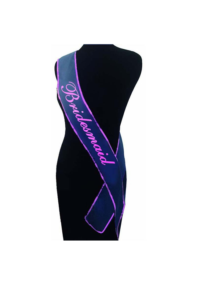 The Bride's Maid Sash - White Hens Party Sash