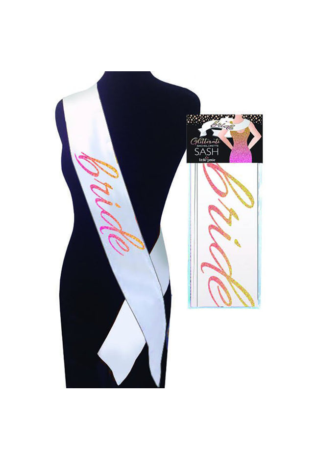 Glitterati - Bride Sash - Hens Party Novelty Sash