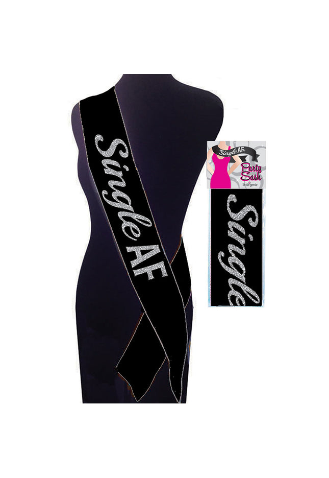Single AF Sash - Black Party Sash