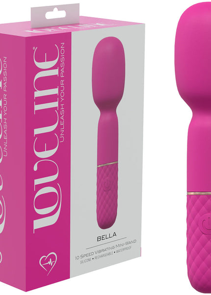 LOVELINE Bella - Pink - Pink 14 cm USB Rechargeable Massage Wand