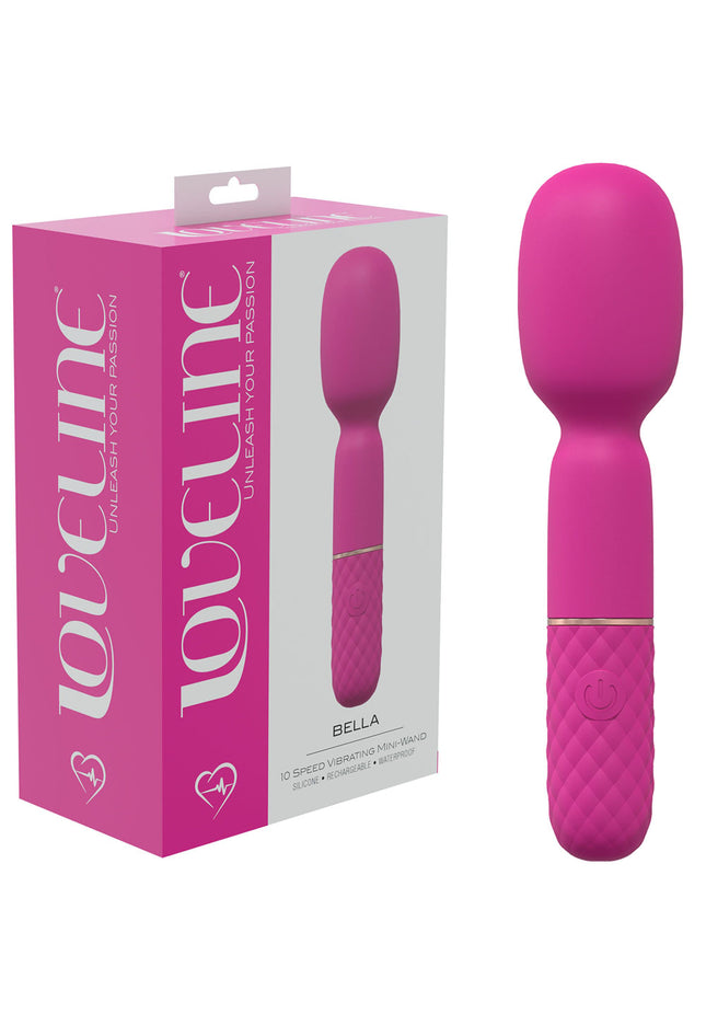 LOVELINE Bella - Pink - Pink 14 cm USB Rechargeable Massage Wand