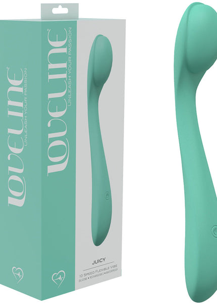 LOVELINE Juicy - Green - GReen 21.5 cm USB Rechargeable Vibrator