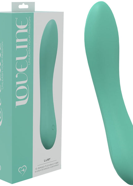 LOVELINE Lust - Green - Green 17 cm USB Rechargeable Vibrator