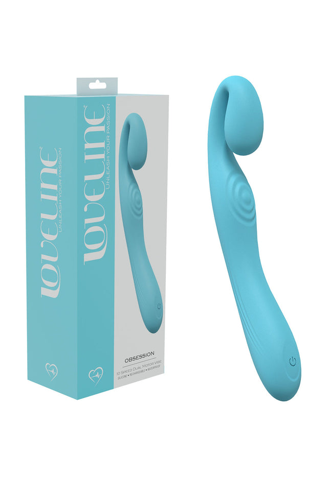 LOVELINE Obsession - Blue - Blue 18.4 cm USB Rechargeable Vibrator