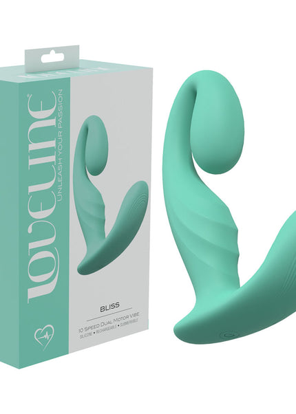 LOVELINE Bliss - Green - Green 11.5 cm USB Rechargeable Vibrator