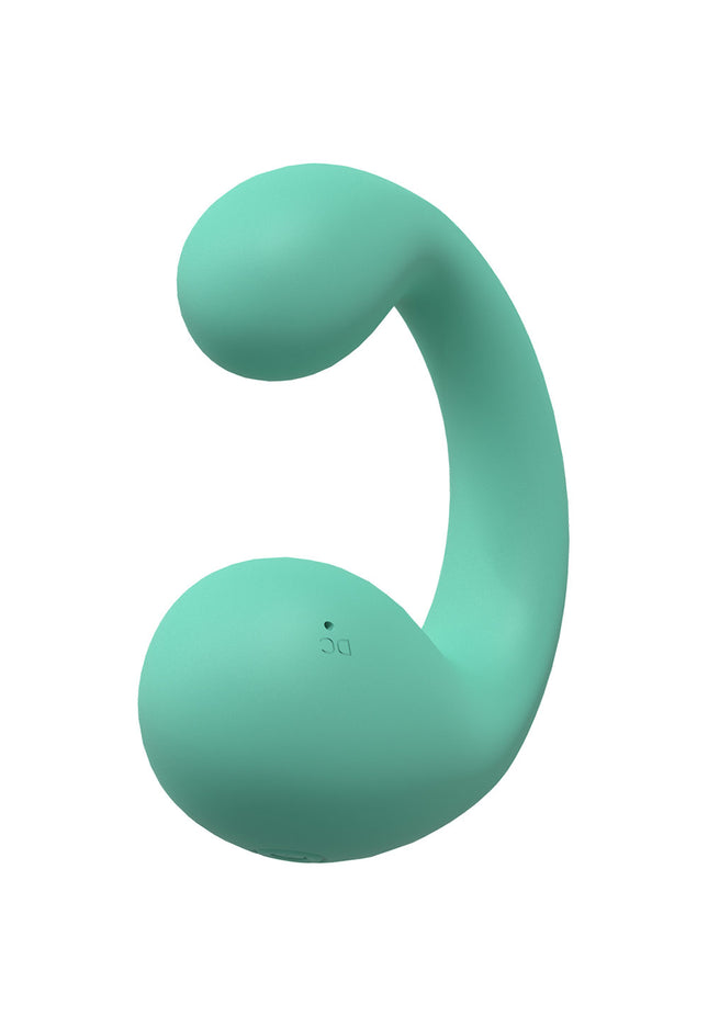 LOVELINE Playful - Green - Green 8.5 cm Dual Vibrator