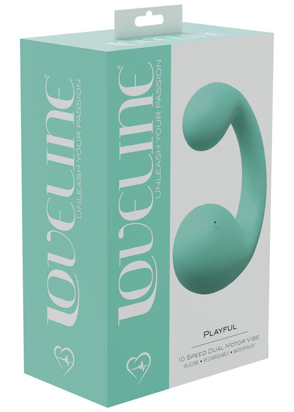 LOVELINE Playful - Green - Green 8.5 cm Dual Vibrator