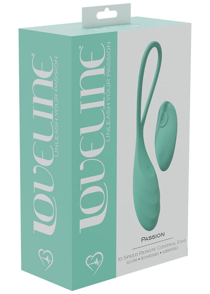 LOVELINE Passion - Green - Green USB Rechargeable Vibrating Egg with Wireless Remote