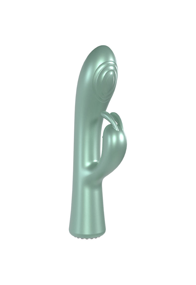 LOVELINE La Perla I - Green - Pearlescent Green 19.2 cm USB Rechargeable Rabbit Vibrator