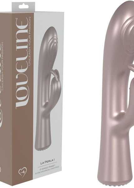 LOVELINE La Perla I - Pink - Pearlescent Pink 19.2 cm USB Rechargeable Rabbit Vibrator
