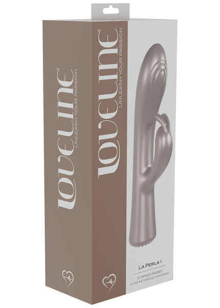 LOVELINE La Perla I - Pink - Pearlescent Pink 19.2 cm USB Rechargeable Rabbit Vibrator
