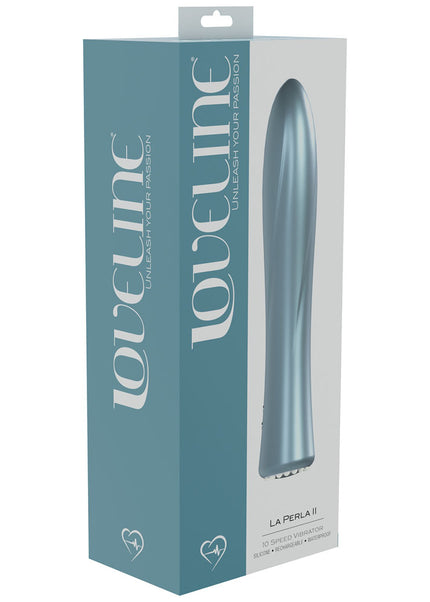 LOVELINE La Perla II - Blue - Pearlescent Blue 19.2 cm USB Rechargeable Vibrator
