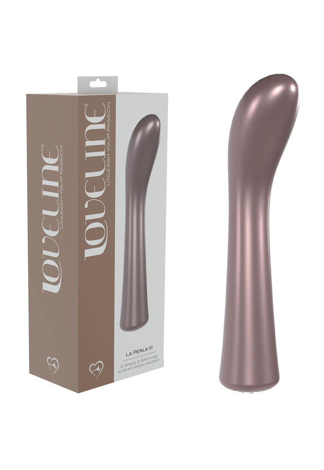 LOVELINE La Perla III - Pink - Pearlescent Pink 19.2 cm USB Rechargeable Vibrator