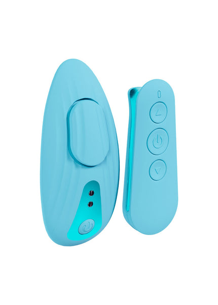 LOVELINE Celeste - Blue - Blue USB Rechargeable Panty Vibrator with Wireless Remote