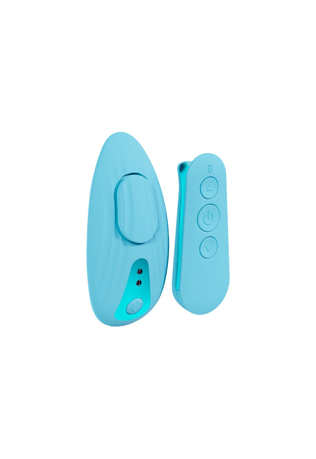 LOVELINE Celeste - Blue - Blue USB Rechargeable Panty Vibrator with Wireless Remote
