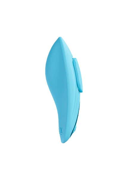 LOVELINE Celeste - Blue - Blue USB Rechargeable Panty Vibrator with Wireless Remote