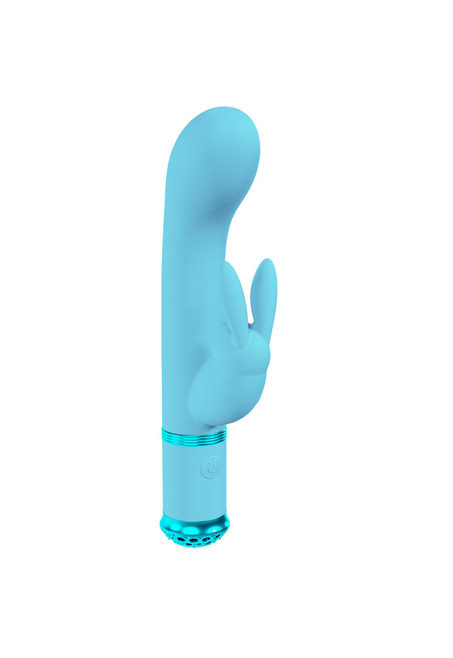 LOVELINE Belle - Blue - Blue 15.6 cm USB Rechargeable Rabbit VIbrator