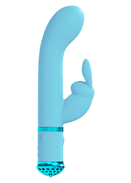 LOVELINE Belle - Blue - Blue 15.6 cm USB Rechargeable Rabbit VIbrator
