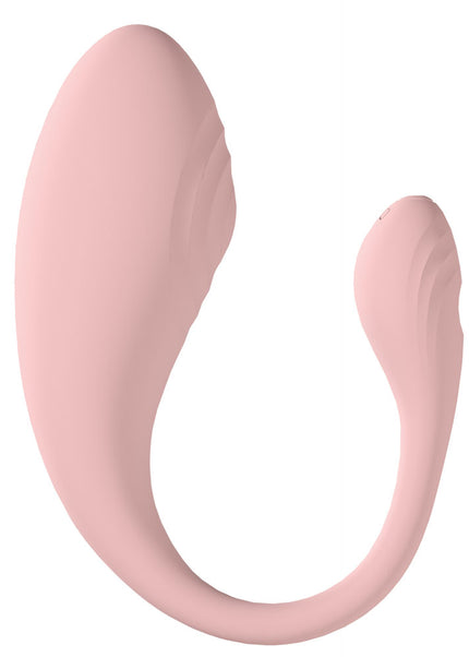 LOVELINE Wave - Pink USB Rechargeable C-Shaped Vibrator with Remote