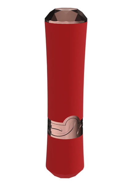 LOVELINE Dahlia - Red - Red 12.5 cm USB Rechargeable Lipstick Vibrator