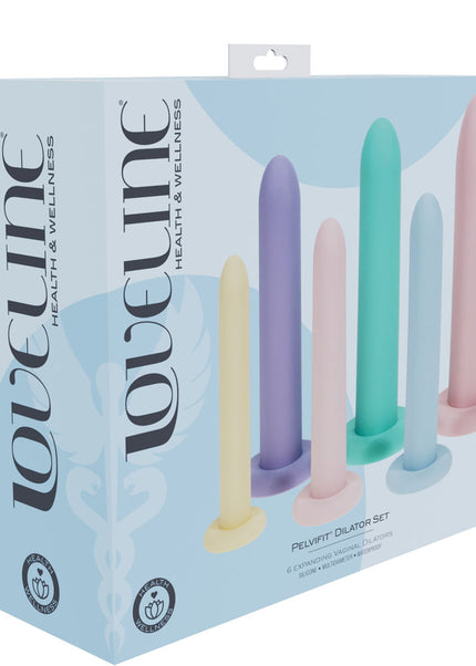 LOVELINE PelviFit Expanding Vaginal Dilator - Coloured Vaginal Dilators - Set of 6 Sizes