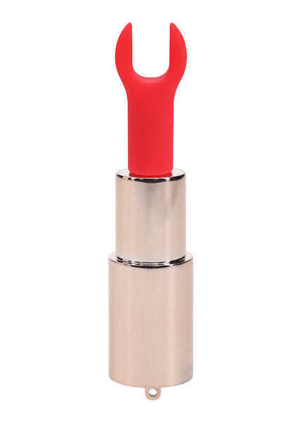 LOVELINE Diamond - Red - Red 8.3 cm USB Rechargeable Lipstick Vibrator