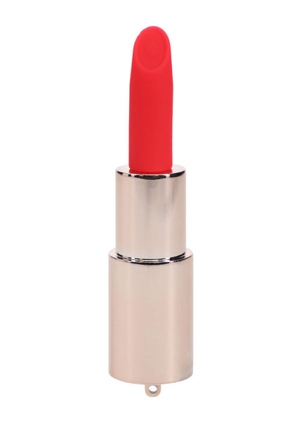 LOVELINE Sparkle - Red 8.3 cm USB Rechargeable Lipstick Vibrator