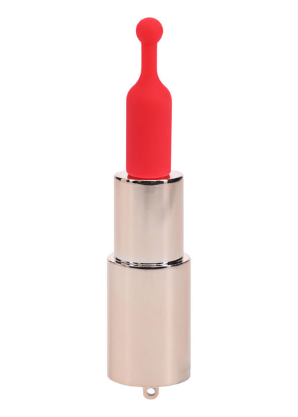 LOVELINE Sparkle - Red 8.3 cm USB Rechargeable Lipstick Vibrator
