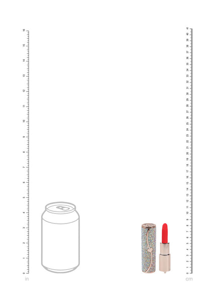 LOVELINE Sparkle - Red 8.3 cm USB Rechargeable Lipstick Vibrator