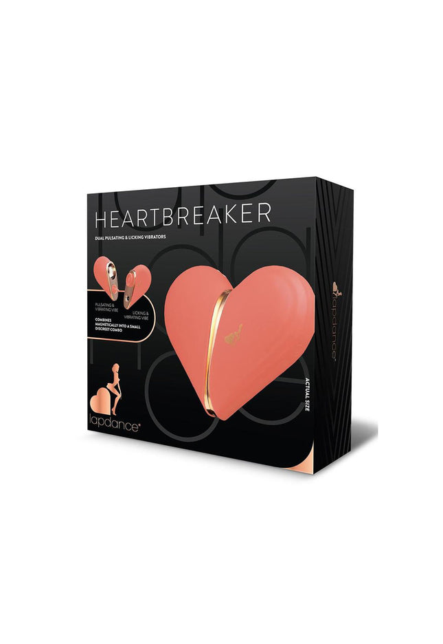 LAPDANCE Heartbreaker - Pink USB Rechargeable Pulsating & Licking Stimulators