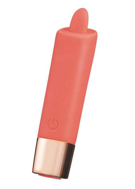 LAPDANCE Lick Me Mini Pocket Licking Vibrator - Pink 9.7 cm USB Rechargeable Flicking Stimulator