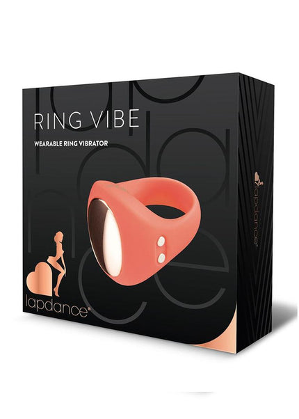 LAPDANCE Ring Vibe Wearable Ring Vibrator - Pink USB Rechargeable Ring Vibrator