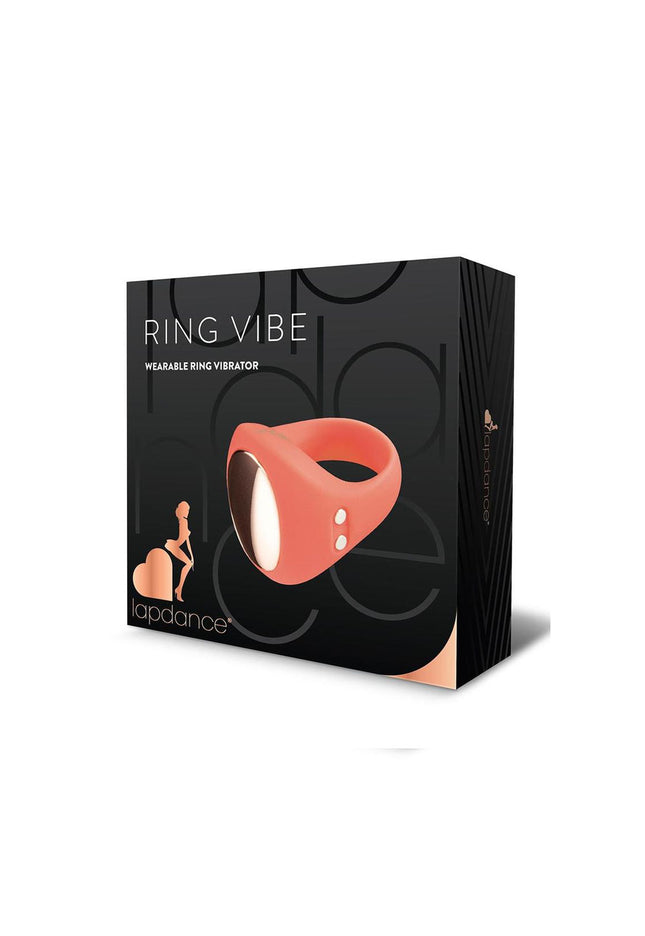 LAPDANCE Ring Vibe Wearable Ring Vibrator - Pink USB Rechargeable Ring Vibrator
