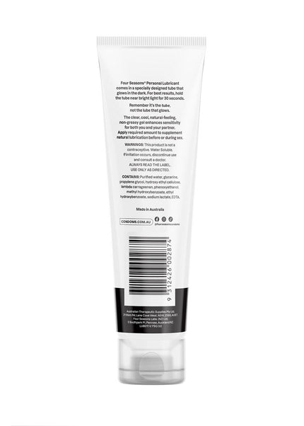 Four Seasons Glow In The Dark Lubricant - Glow N' Dark Personal Lubricant - 100 ml Tube