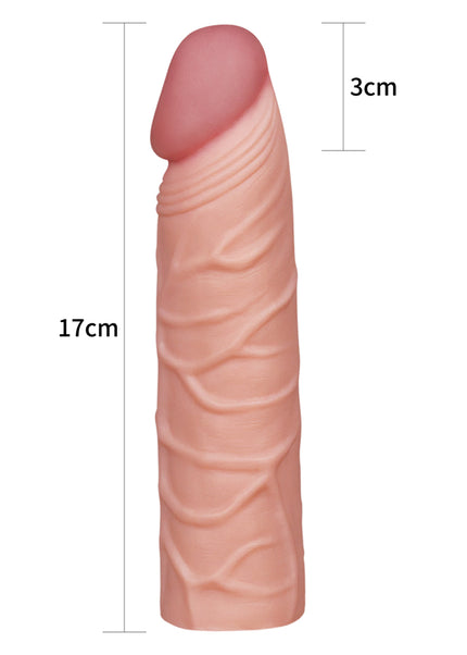 Pleasure X-Tender 1'' Sleeve - Flesh 2.5 cm (1'') Penis Extension Sleeve