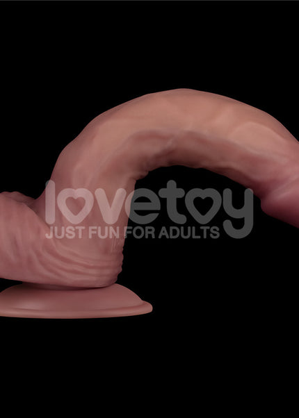 Dual Density Power Cock - 9 Inch Flesh - Flesh 23 cm USB Rechargeable Vibrating Dildo