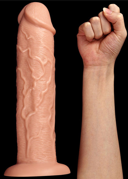 King Size 11'' Realistic Dildo - Flesh 28 cm Dong