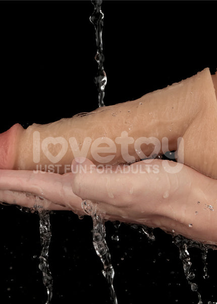 8 Inch Power Basics - Flesh 20 cm USB Rechargeable Vibrating Dong