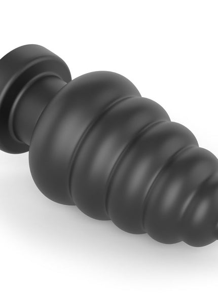 King Sized 7'' Vibrating Anal Cracker - Black 17.8 cm XL Vibrating Butt Plug